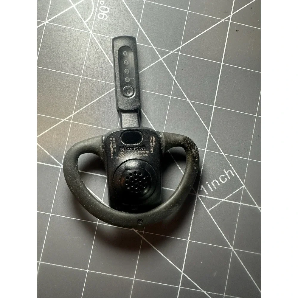 Microsoft Xbox OEM 360 Wireless Headset Earpiece Black- No Charger - Parts Only